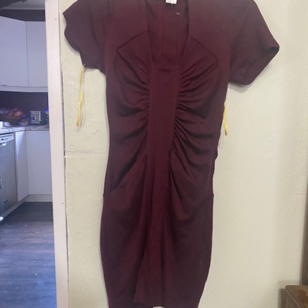 catherine malandrino   100% merino wool   sheath  dress   size p